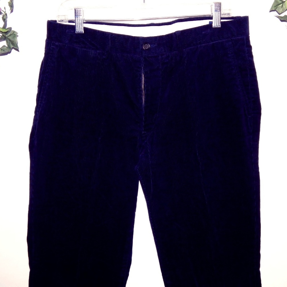 Heavy Corduroy Dark Navy Trousers - 32/33